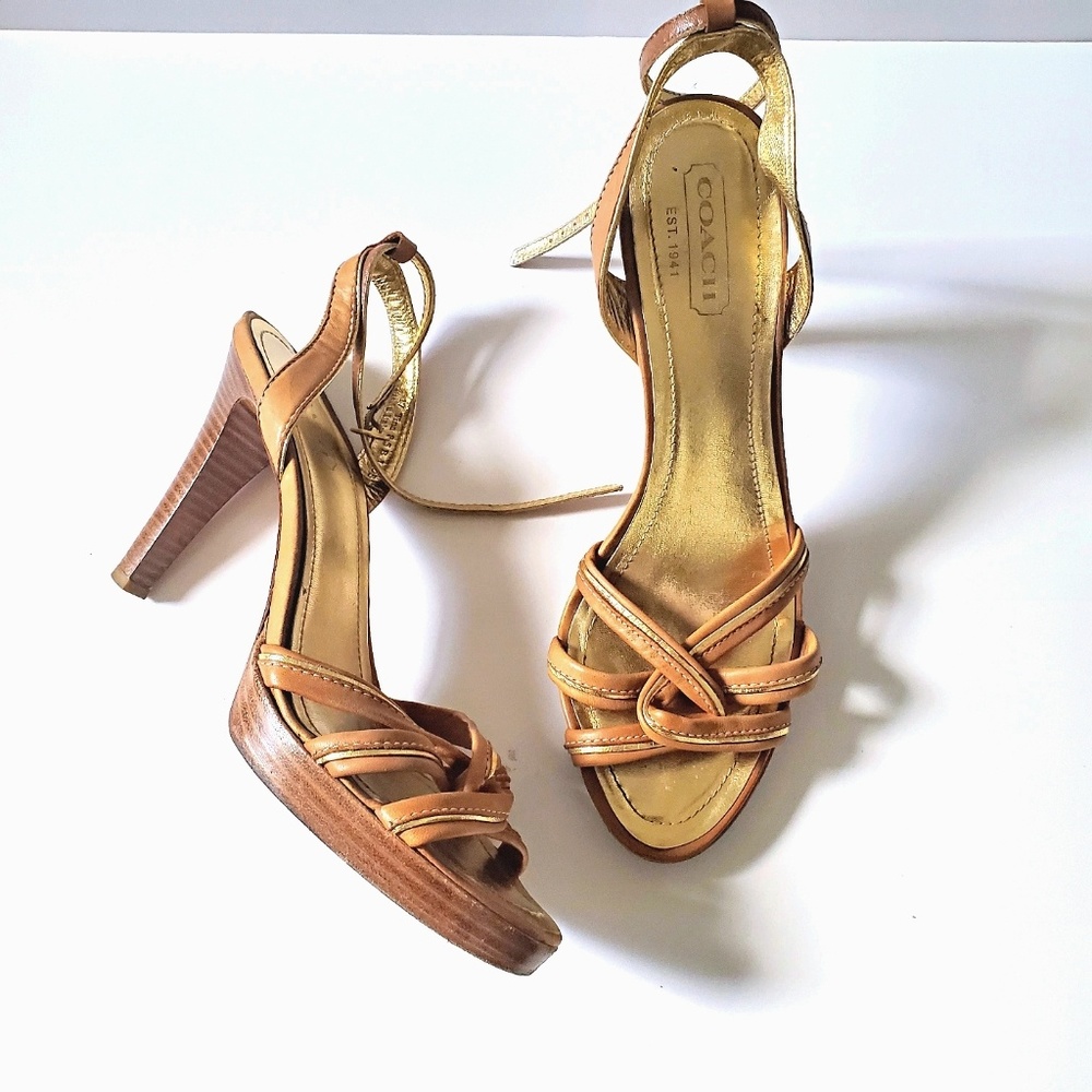 Coach Tina Heeled Sandals size 8.5
